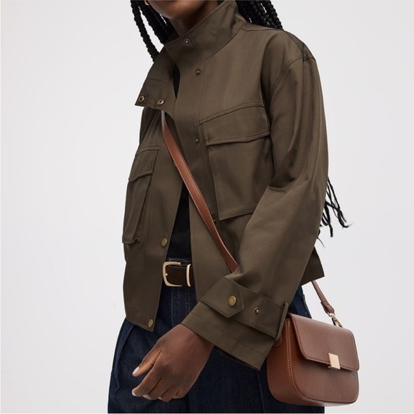 Reitmans Jackets & Blazers - REITMANS Olive Utility Jacket with Front Flap Pockets